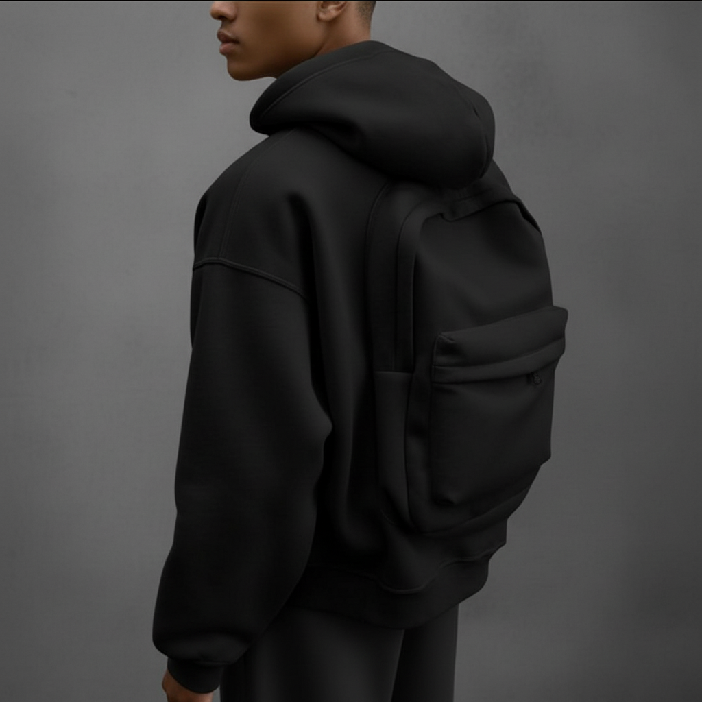 السويت شيرت الجديد  بالكابيشون و شكارة مدموجة فالظهر 🔥