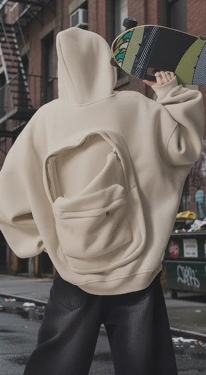 السويت شيرت الجديد  بالكابيشون و شكارة مدموجة فالظهر 🔥